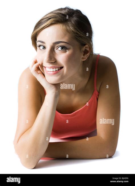 Teenage Girl Resting Head On Cut Out Stock Images And Pictures Alamy