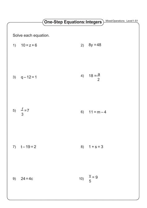 step equations  fractions worksheet worksheet information