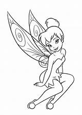 Dibujos Campanilla Tinkerbell Coloring Princesas Hadas Fairy Guardado Amigas sketch template