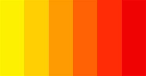 Yellow To Red Gradient Color Scheme Orange