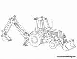 Backhoe Coloring Pages Loader Caterpillar Sketch Heavy Kids Color Clipart Activity Machinery Colorear Para Colouring Gambar Print Ready Awesome Fun sketch template