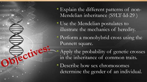 Solution Science 9 Lesson 3 4 Genetics Non Mendelian Inheritance
