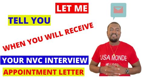 nvc interview appointment letter  date    receive