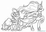 Celestia Pony Little Coloring Pages Getdrawings sketch template