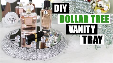 diy dollar tree vanity tray dollar store diy bling perfume