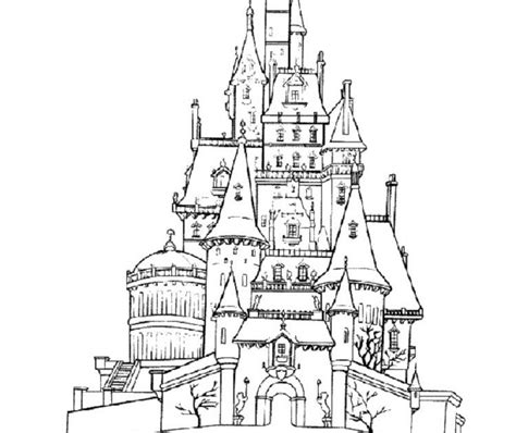 beauty   beast castle coloring pages lewis browns coloring pages