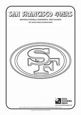 Coloring Pages Nfl 49ers Logos Football San Francisco Teams Cool American Logo Team National Clubs Printable Jerry Sheets Print Rice sketch template