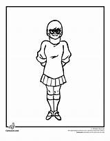 Coloring Velma Pages Scooby Doo Sheets Kids Cartoon Jr Dinkley Disney Color sketch template