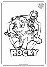 Paw Patrol Rocky Printable Coloring Pages Whatsapp Tweet Email sketch template