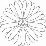 Peace Coloring Pages Sign Flower Printable Adults Tattoo Flowers Tattoos Cliparts Symbol Signs Clipart Sunflower Line Book Color Adult Library sketch template