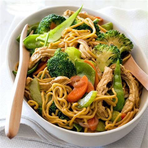 chicken singapore noodles healthy recipe ww australia