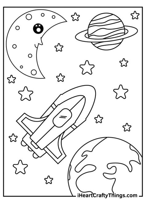 outer space coloring pages   printables