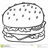 Burger Drawing Hamburger Cheeseburger Vector Illustration Cartoon Draw Big Getdrawings Hand Stock Drawings Shutterstock sketch template