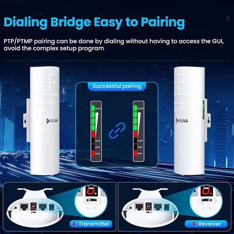buy point  point wireless bridge outdoor ulna  long range wifi bridge kit cpe  dbi