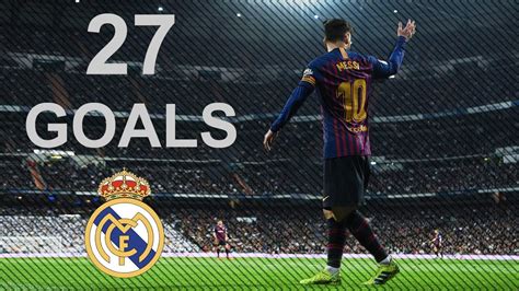 Lionel Messi All 27 Goals Vs Real Madrid El Clasico