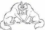 Wolf Anime Cute Couples Drawing Couple Lineart Deviantart Drawings Coloring Pages Easy Wolves Simple Getdrawings Animal Base sketch template