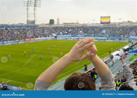 fans   stadium stock image image  bleachers focus