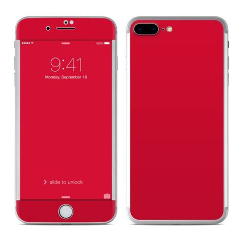 Apple Iphone 7 Plus Skin Solid State Red By Solid Colors Decalgirl