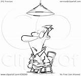 Interrogated Sitting Under Light Man Toonaday Royalty Outline Illustration Cartoon Rf Clip 2021 sketch template