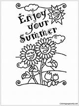 Enjoy Pages Coloring Summer Color sketch template