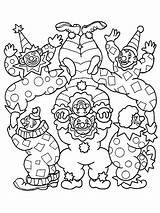 Coloring Pages Clown Kids Printable Scary Clowns Colouring Book Clipart Library Comments sketch template