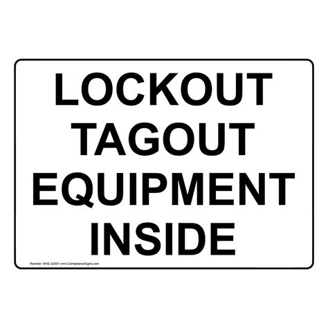 lockout tagout sign lockout tagout equipment