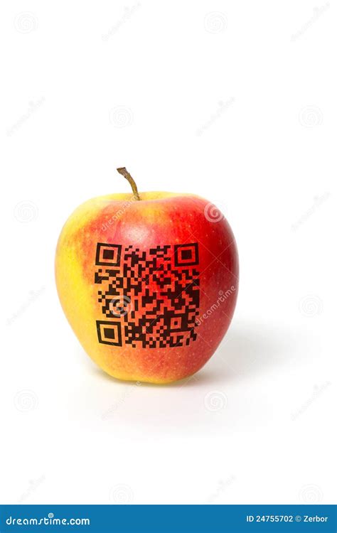 apple  qr code stock photo image  advanced coding