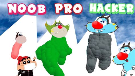 noob  pro  hacker  animal clash  oggy  jack gamepie youtube