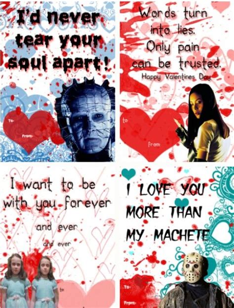 horror valentines horror valentines horror card horror  characters