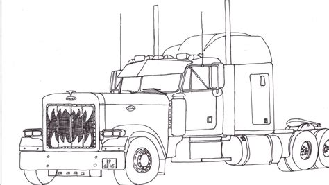 peterbilt semi truck coloring pages   west coast  truckers