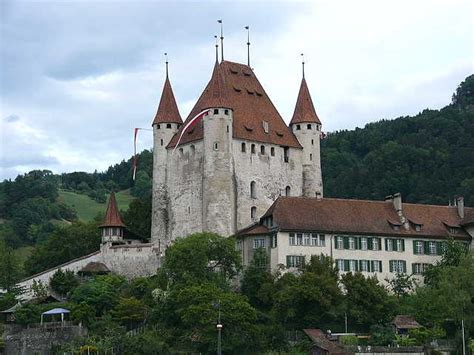 Thun Castle Near Interlaken Switzerland Built In The 1100s We