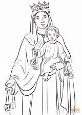 Coloring Carmel Colorare Lourdes Mt Catholic Disegni Santi Fiverr sketch template