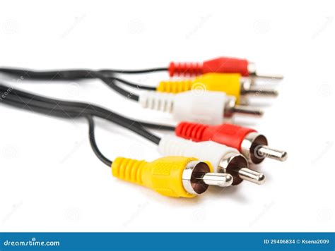 tv connectors stock photo image  electronics silver