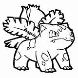 Ivysaur Coloring Pages Pokemon Printable Getcolorings Color sketch template