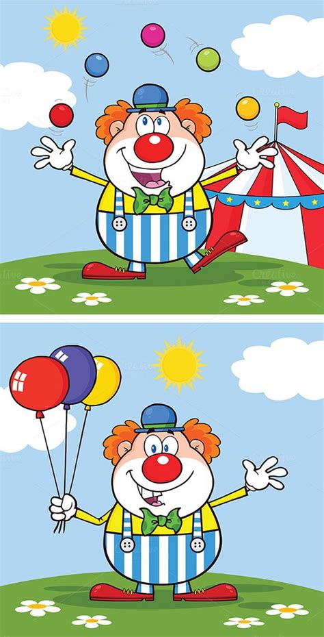 Funny Clown Collection 2 Clowns Funny Cartoon Clip