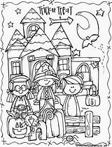 Coloring Halloween Doris Lucy Freebie Happy Melonheadz Cute Color sketch template