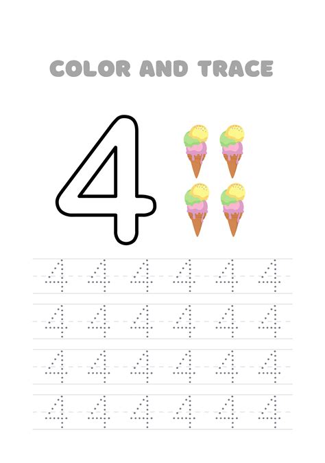 color  numbers kindergarten