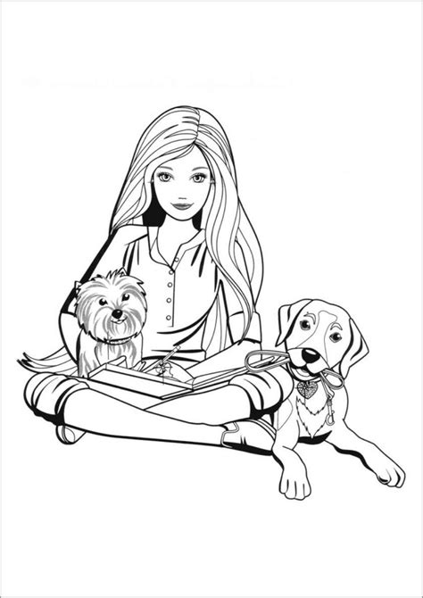 barbie coloring pages barbie coloring barbie coloring pages puppy