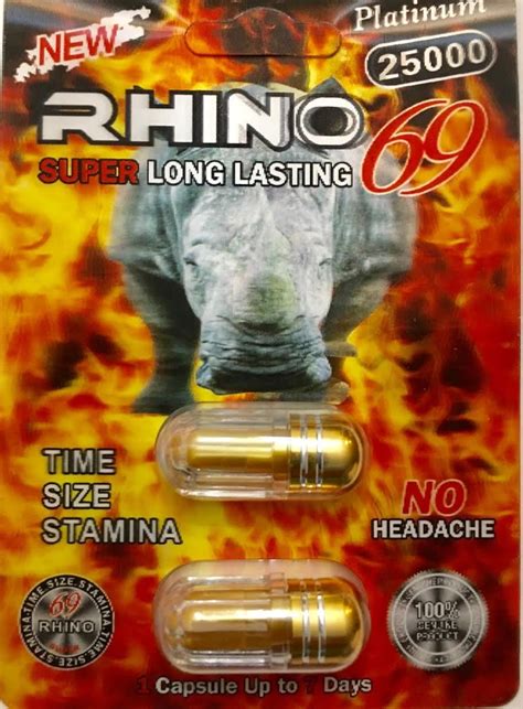 5 x rhino 69 platinum 3d twin tabs 25000 2 pills in