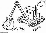 Digger Coloring Pages Backhoe Printable Son Print Drawing Truck Template Color Grave Getdrawings Getcolorings Uva sketch template