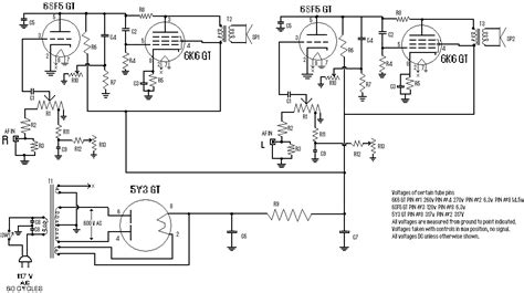 stereo tube amplifier circuit diagram  instructions