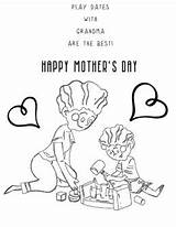 Grandma Mothers sketch template