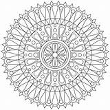 Coloring Pages Geometric Printable Shape Kids Patterns Colouring Easy Fun Adults Mandala Color Print Adult Sheets Cool Abstract Printables Mandalas sketch template
