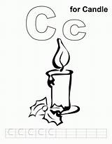 Candle Coloring Pages Handwriting Practice Sheet Printable Popular Coloringhome sketch template