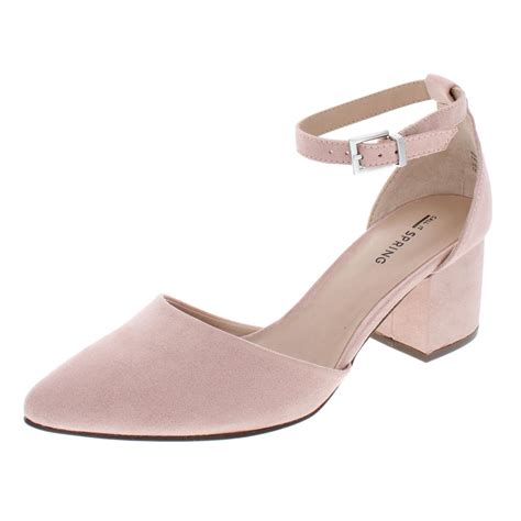 call  spring womens aiven pink faux suede pumps shoes  medium bm