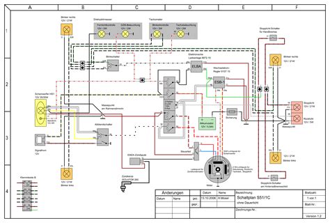 schaltplan  kombischalter wiring diagram