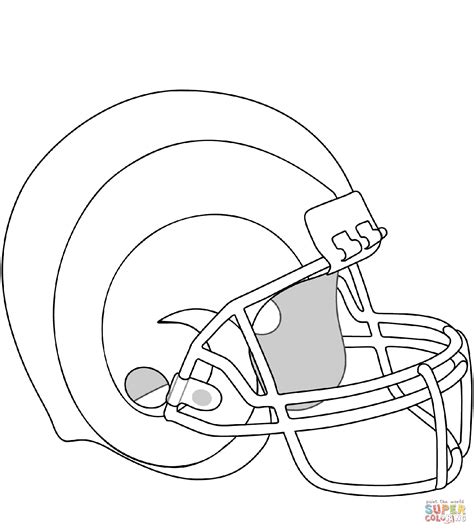 los angeles rams helmet coloring page  printable coloring pages