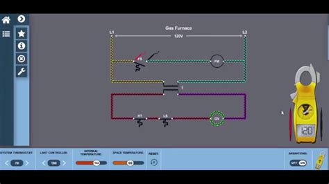 gas furnace wiring diagram electricity  hvac youtube