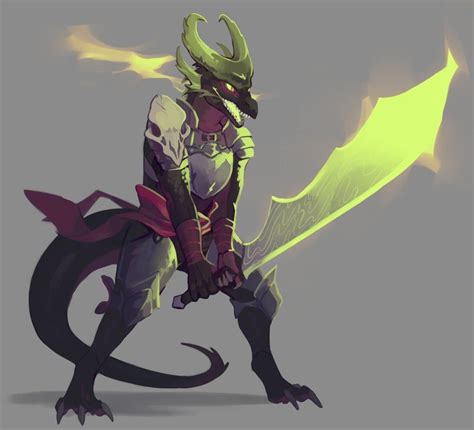 [oc] hexblade warlock dragonborn with a real big sword