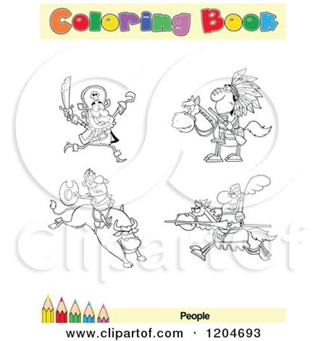 coloring book page  people outlines text   colored pencil
